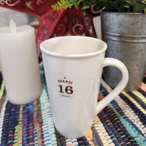 Starbuck's coffee mug grande white ceramic 2010